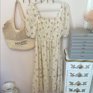Floral Cream Dress